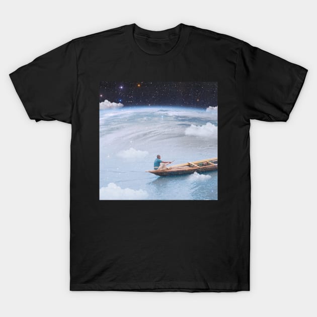 Space Kayaking T-Shirt by RiddhiShah